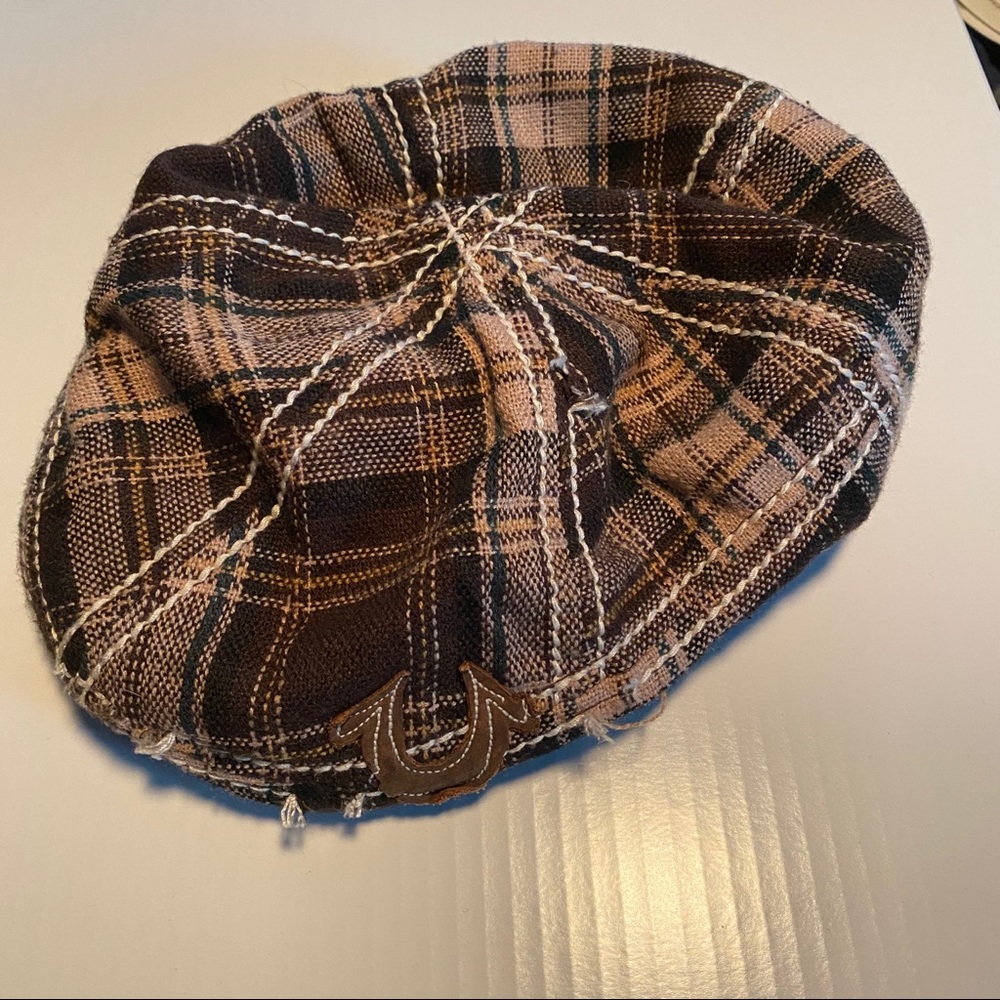 True Religion Tweed Driver Cap Hat